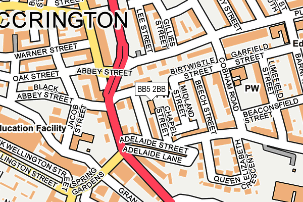 BB5 2BB map - OS OpenMap – Local (Ordnance Survey) BB5 2BB map - OS OpenMap – Local (Ordnance Survey)