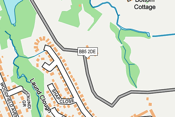 BB5 2DE map - OS OpenMap – Local (Ordnance Survey) BB5 2DE map - OS OpenMap – Local (Ordnance Survey)