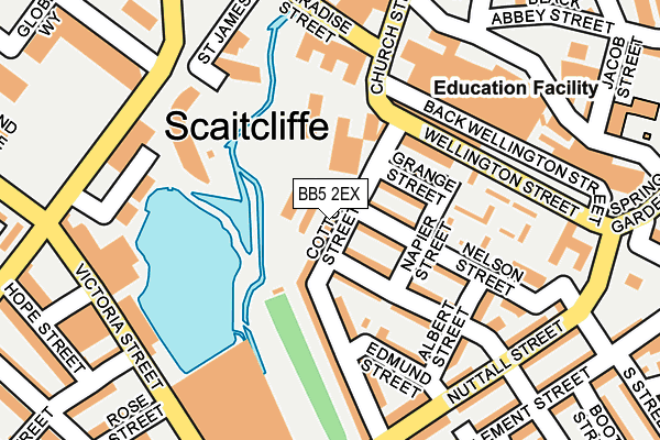 BB5 2EX map - OS OpenMap – Local (Ordnance Survey) BB5 2EX map - OS OpenMap – Local (Ordnance Survey)