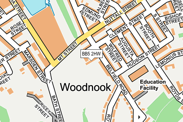 BB5 2HW map - OS OpenMap – Local (Ordnance Survey) BB5 2HW map - OS OpenMap – Local (Ordnance Survey)