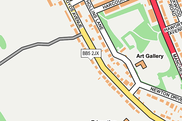 BB5 2JX map - OS OpenMap – Local (Ordnance Survey) BB5 2JX map - OS OpenMap – Local (Ordnance Survey)