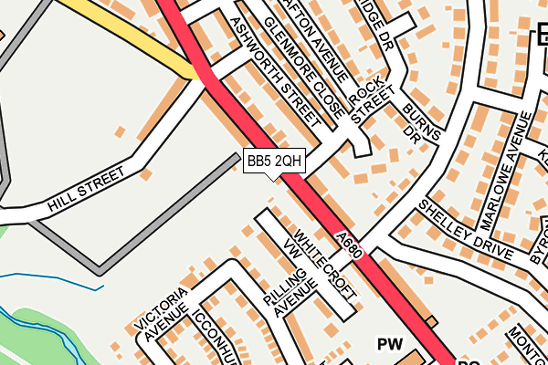 BB5 2QH map - OS OpenMap – Local (Ordnance Survey) BB5 2QH map - OS OpenMap – Local (Ordnance Survey)