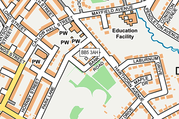 BB5 3AH map - OS OpenMap – Local (Ordnance Survey) BB5 3AH map - OS OpenMap – Local (Ordnance Survey)