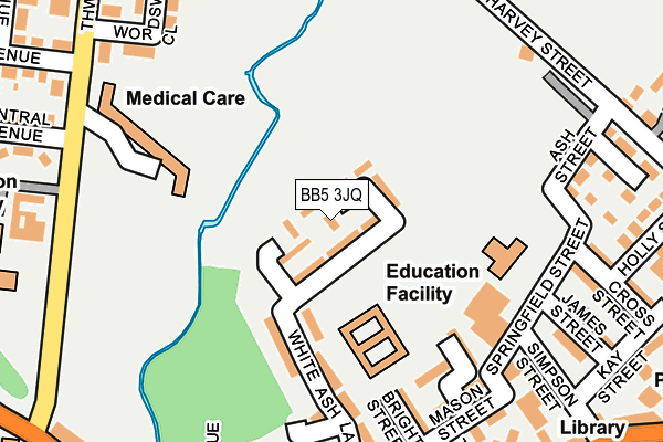 BB5 3JQ map - OS OpenMap – Local (Ordnance Survey) BB5 3JQ map - OS OpenMap – Local (Ordnance Survey)