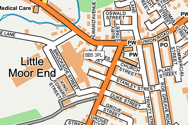 BB5 3PL map - OS OpenMap – Local (Ordnance Survey) BB5 3PL map - OS OpenMap – Local (Ordnance Survey)