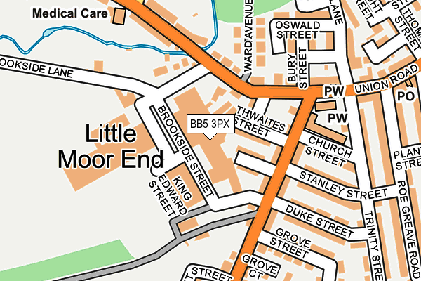 BB5 3PX map - OS OpenMap – Local (Ordnance Survey) BB5 3PX map - OS OpenMap – Local (Ordnance Survey)