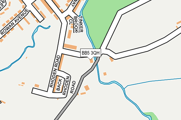 BB5 3QH map - OS OpenMap – Local (Ordnance Survey) BB5 3QH map - OS OpenMap – Local (Ordnance Survey)