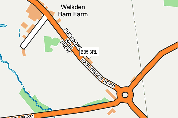BB5 3RL map - OS OpenMap – Local (Ordnance Survey) BB5 3RL map - OS OpenMap – Local (Ordnance Survey)