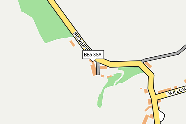 BB5 3SA map - OS OpenMap – Local (Ordnance Survey) BB5 3SA map - OS OpenMap – Local (Ordnance Survey)