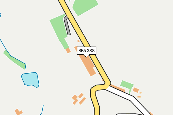BB5 3SS map - OS OpenMap – Local (Ordnance Survey) BB5 3SS map - OS OpenMap – Local (Ordnance Survey)