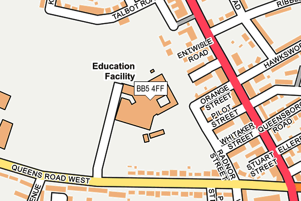 BB5 4FF map - OS OpenMap – Local (Ordnance Survey) BB5 4FF map - OS OpenMap – Local (Ordnance Survey)
