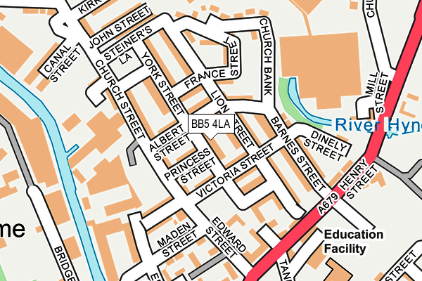 BB5 4LA map - OS OpenMap – Local (Ordnance Survey) BB5 4LA map - OS OpenMap – Local (Ordnance Survey)