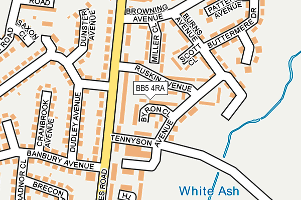 BB5 4RA map - OS OpenMap – Local (Ordnance Survey) BB5 4RA map - OS OpenMap – Local (Ordnance Survey)
