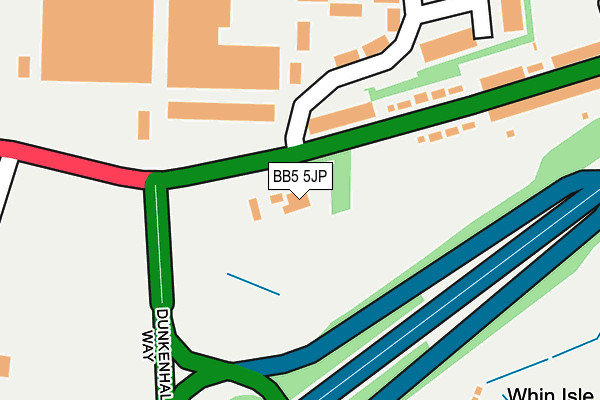 BB5 5JP map - OS OpenMap – Local (Ordnance Survey) BB5 5JP map - OS OpenMap – Local (Ordnance Survey)