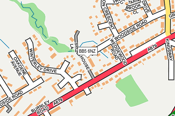 BB5 6NZ map - OS OpenMap – Local (Ordnance Survey) BB5 6NZ map - OS OpenMap – Local (Ordnance Survey)