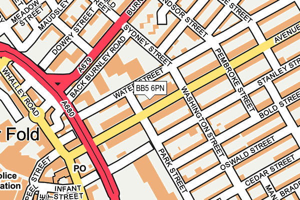 BB5 6PN map - OS OpenMap – Local (Ordnance Survey) BB5 6PN map - OS OpenMap – Local (Ordnance Survey)
