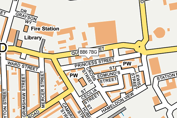 BB6 7BG map - OS OpenMap – Local (Ordnance Survey) BB6 7BG map - OS OpenMap – Local (Ordnance Survey)