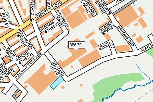 BB6 7EJ map - OS OpenMap – Local (Ordnance Survey) BB6 7EJ map - OS OpenMap – Local (Ordnance Survey)