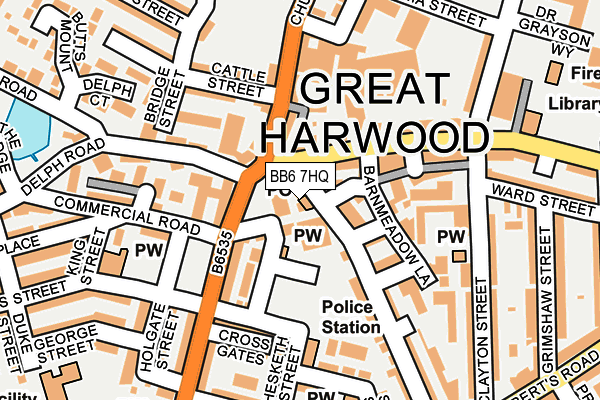 BB6 7HQ map - OS OpenMap – Local (Ordnance Survey) BB6 7HQ map - OS OpenMap – Local (Ordnance Survey)