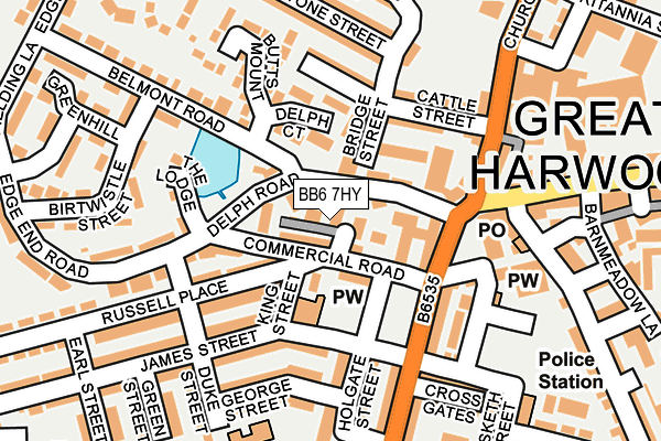 BB6 7HY map - OS OpenMap – Local (Ordnance Survey) BB6 7HY map - OS OpenMap – Local (Ordnance Survey)