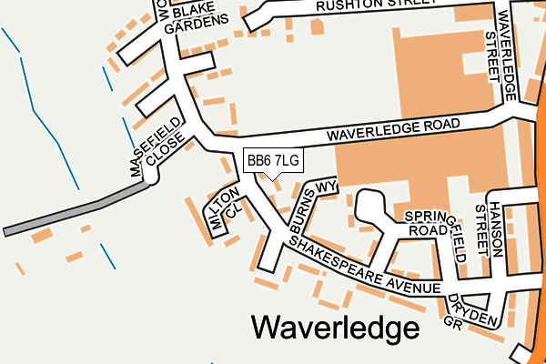 BB6 7LG map - OS OpenMap – Local (Ordnance Survey) BB6 7LG map - OS OpenMap – Local (Ordnance Survey)
