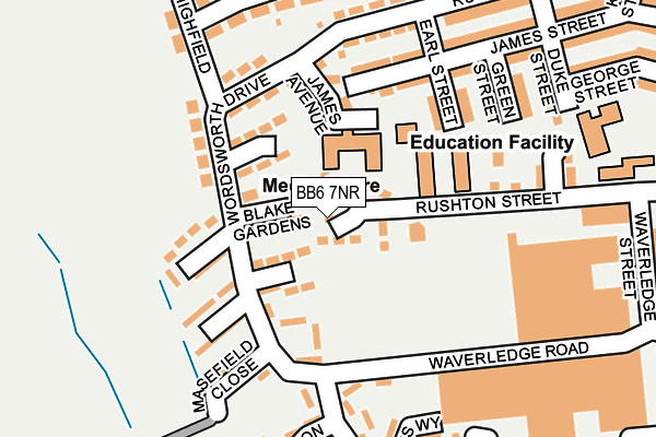 BB6 7NR map - OS OpenMap – Local (Ordnance Survey) BB6 7NR map - OS OpenMap – Local (Ordnance Survey)