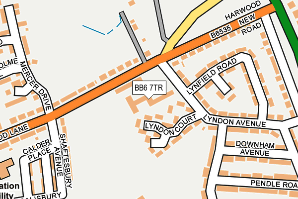 BB6 7TR map - OS OpenMap – Local (Ordnance Survey) BB6 7TR map - OS OpenMap – Local (Ordnance Survey)