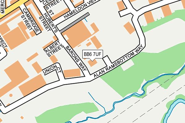 BB6 7UF map - OS OpenMap – Local (Ordnance Survey) BB6 7UF map - OS OpenMap – Local (Ordnance Survey)