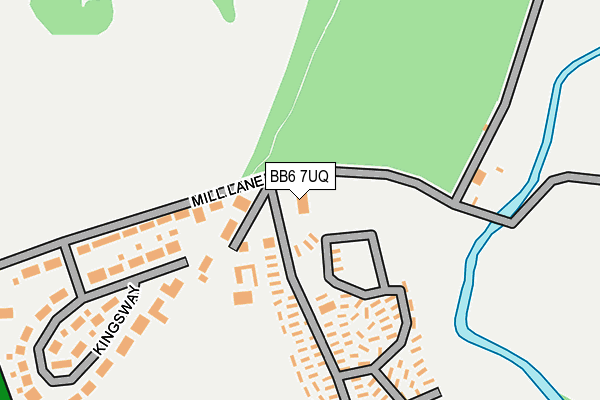 BB6 7UQ map - OS OpenMap – Local (Ordnance Survey) BB6 7UQ map - OS OpenMap – Local (Ordnance Survey)