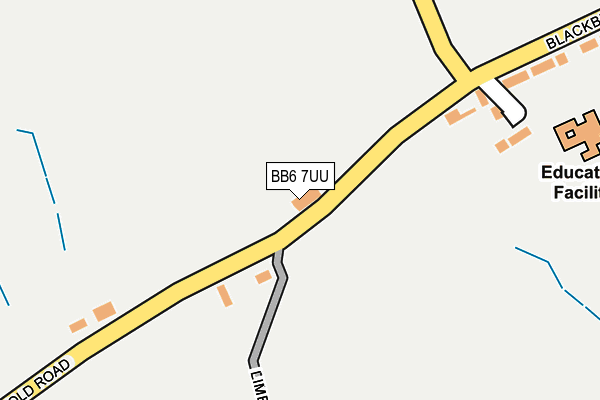 BB6 7UU map - OS OpenMap – Local (Ordnance Survey) BB6 7UU map - OS OpenMap – Local (Ordnance Survey)