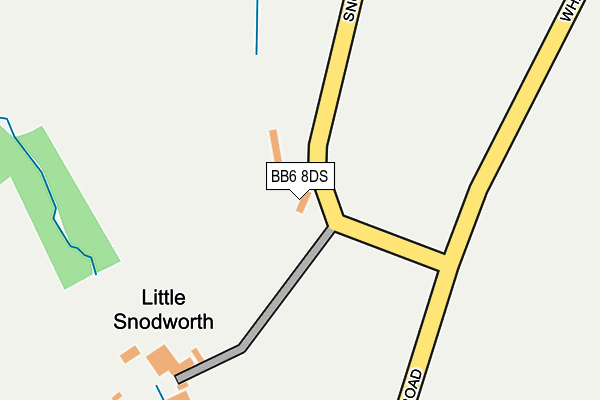 BB6 8DS map - OS OpenMap – Local (Ordnance Survey) BB6 8DS map - OS OpenMap – Local (Ordnance Survey)