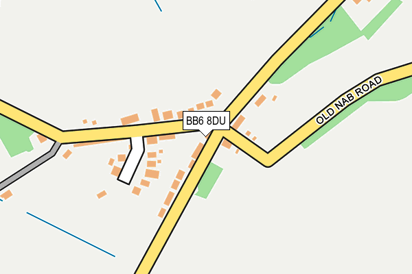BB6 8DU map - OS OpenMap – Local (Ordnance Survey) BB6 8DU map - OS OpenMap – Local (Ordnance Survey)