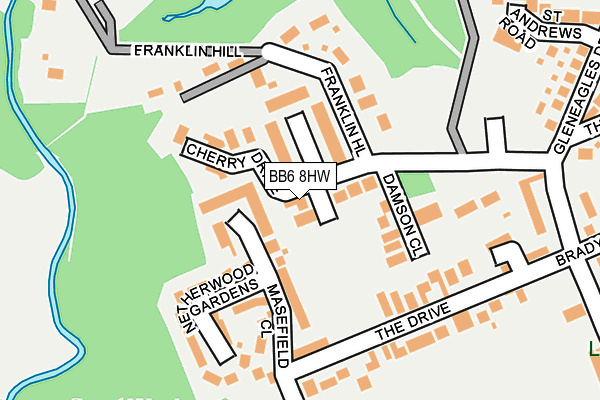 BB6 8HW map - OS OpenMap – Local (Ordnance Survey) BB6 8HW map - OS OpenMap – Local (Ordnance Survey)