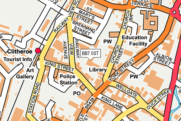 BB7 0ST map - OS OpenMap – Local (Ordnance Survey) BB7 0ST map - OS OpenMap – Local (Ordnance Survey)