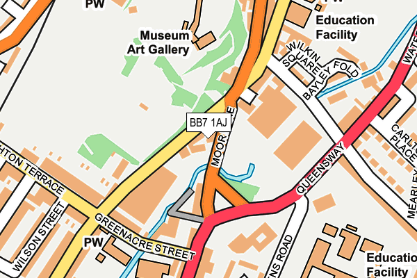 BB7 1AJ map - OS OpenMap – Local (Ordnance Survey) BB7 1AJ map - OS OpenMap – Local (Ordnance Survey)