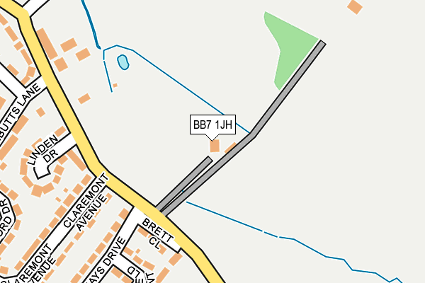 BB7 1JH map - OS OpenMap – Local (Ordnance Survey) BB7 1JH map - OS OpenMap – Local (Ordnance Survey)