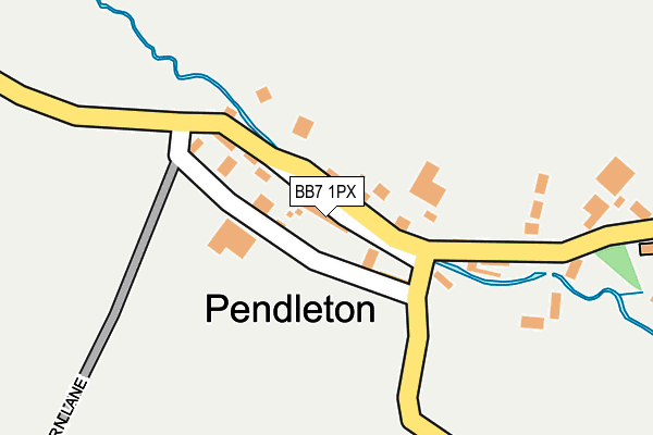 BB7 1PX map - OS OpenMap – Local (Ordnance Survey) BB7 1PX map - OS OpenMap – Local (Ordnance Survey)