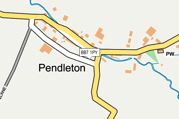 BB7 1PY map - OS OpenMap – Local (Ordnance Survey) BB7 1PY map - OS OpenMap – Local (Ordnance Survey)