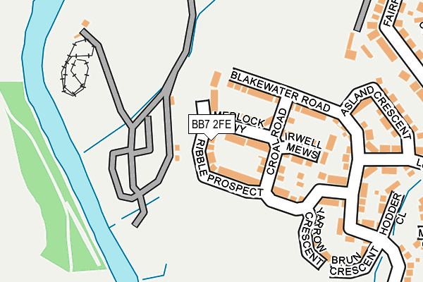 BB7 2FE map - OS OpenMap – Local (Ordnance Survey) BB7 2FE map - OS OpenMap – Local (Ordnance Survey)
