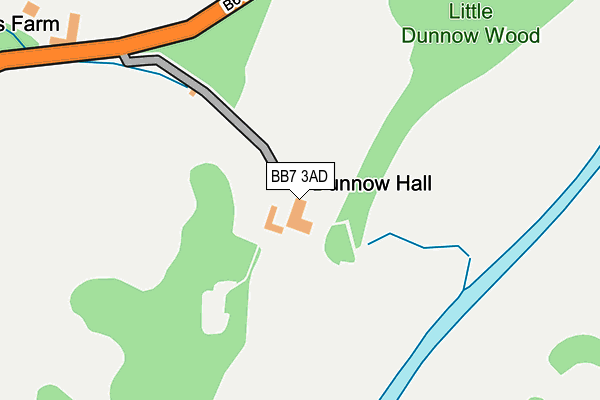 BB7 3AD map - OS OpenMap – Local (Ordnance Survey) BB7 3AD map - OS OpenMap – Local (Ordnance Survey)