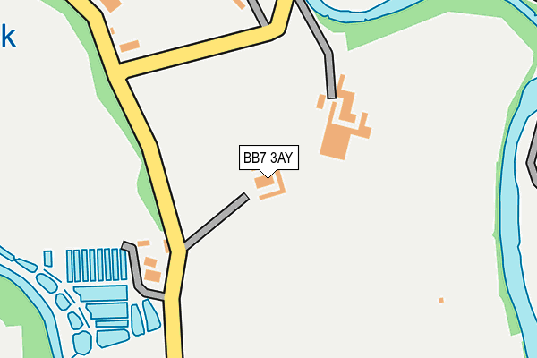 BB7 3AY map - OS OpenMap – Local (Ordnance Survey) BB7 3AY map - OS OpenMap – Local (Ordnance Survey)