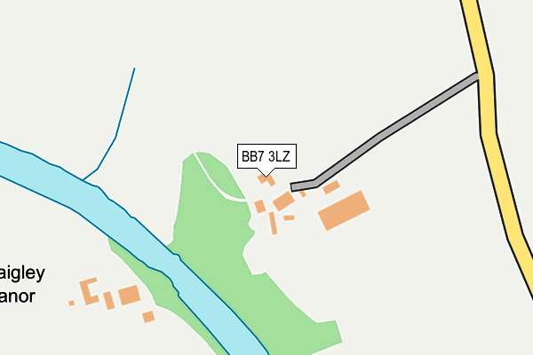 BB7 3LZ map - OS OpenMap – Local (Ordnance Survey) BB7 3LZ map - OS OpenMap – Local (Ordnance Survey)