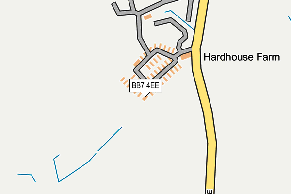 BB7 4EE map - OS OpenMap – Local (Ordnance Survey)