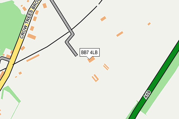 BB7 4LB map - OS OpenMap – Local (Ordnance Survey) BB7 4LB map - OS OpenMap – Local (Ordnance Survey)