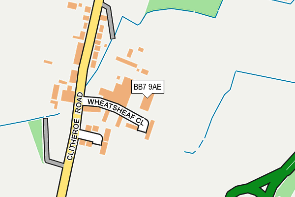 BB7 9AE map - OS OpenMap – Local (Ordnance Survey) BB7 9AE map - OS OpenMap – Local (Ordnance Survey)