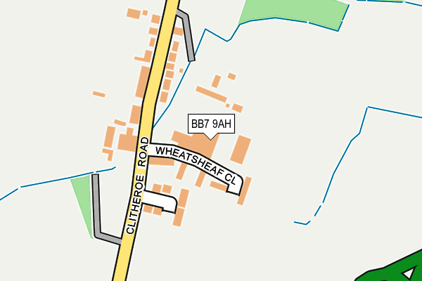 BB7 9AH map - OS OpenMap – Local (Ordnance Survey) BB7 9AH map - OS OpenMap – Local (Ordnance Survey)
