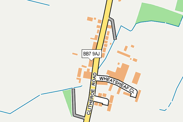 BB7 9AJ map - OS OpenMap – Local (Ordnance Survey) BB7 9AJ map - OS OpenMap – Local (Ordnance Survey)