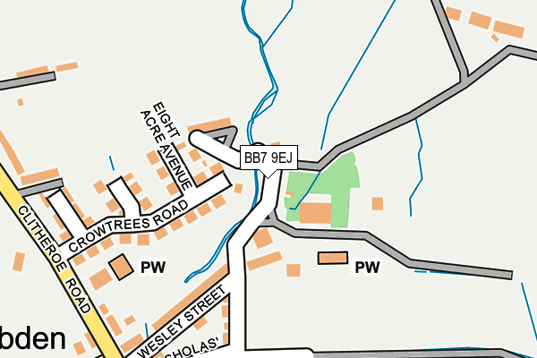 BB7 9EJ map - OS OpenMap – Local (Ordnance Survey) BB7 9EJ map - OS OpenMap – Local (Ordnance Survey)