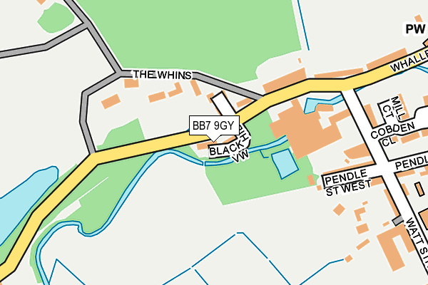 BB7 9GY map - OS OpenMap – Local (Ordnance Survey)