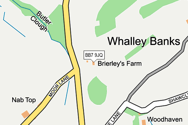 BB7 9JQ map - OS OpenMap – Local (Ordnance Survey) BB7 9JQ map - OS OpenMap – Local (Ordnance Survey)